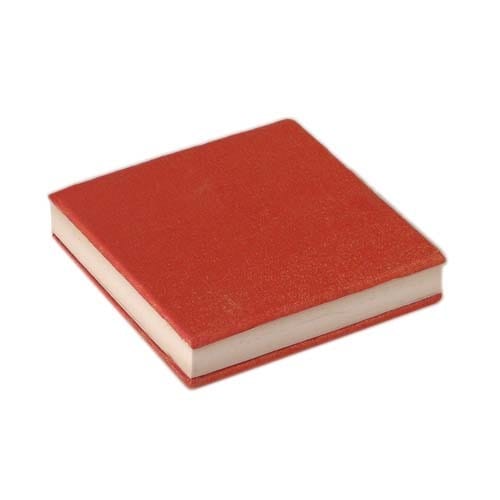 MiniSquare Accordion-Fold Chinese Calligraphy Book - Fiery Red-Orange and Gold