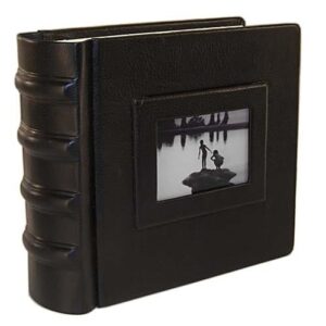 Snapshot Italian Leather Photo Album 8x8, 8x10, 10x10, 9x12 12x12, 14x14 in black or brown