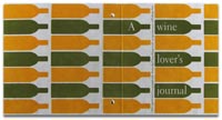 Entire Cover View: Designer Pamela Barsky's Retro olive and marigold on slate Suede Cover Design Extends Artfully Around all Sides.