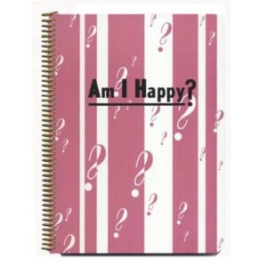 Am I Happy? Notebook Journal-by designer Pamela Barsky 7.5 x 9.5 inches