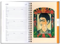 Inside: Tabbed Page S-T Painted Frida Shrine.