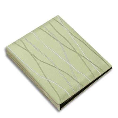 Menthe Green Twigs Photo Album - holds 104 4x6 inch photos, embroidered and padded satin cover