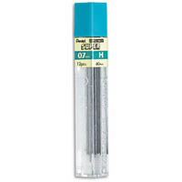 0.7mm/H (US#3) Super Hi-Polymer Leads by Pentel View: Durable leads designed to produce smooth, uniform lines that won't easily smear.