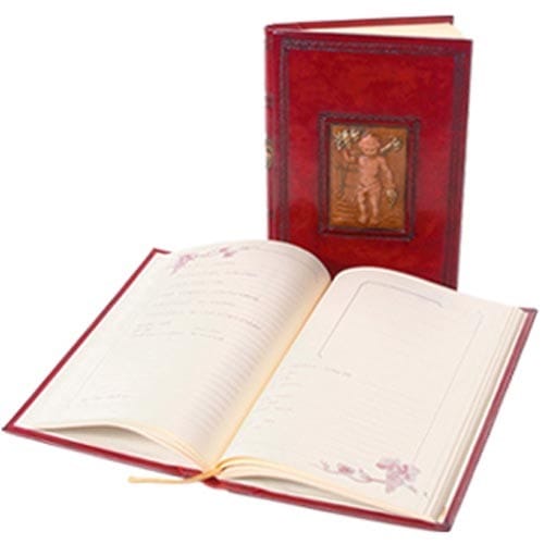 Italian Leather Wine Lover's Journal-100% handmade in Italy inside and out, 7x10 inches