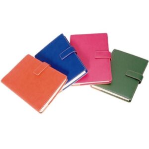 6x9 Refillable Snap Journal or Sketch Book--orange, blue, pink, or green 256 lined or unlined pages