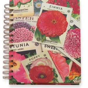 Vintage Seed Packets Hardcover Journal - the perfect gift for garden and flower lovers - Antique seedpackets