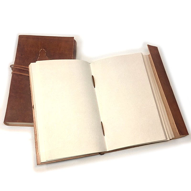 Our Poet's Journal of Hand-bound Leather and Handmade Paper features 240 unlined pages to let your imagination run wild.