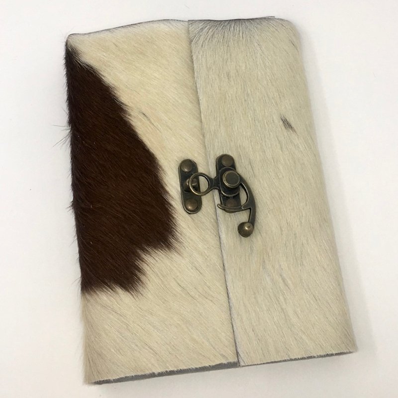 Handmade Goathide Journal with Wildflower Paper, 2 Sizes