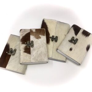 Handmade Goathide Journal with Wildflower Paper, 2 Sizes