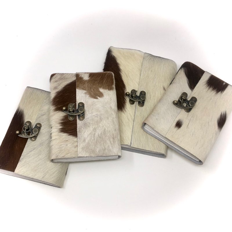 Handmade Goathide Journal with Wildflower Paper, 2 Sizes