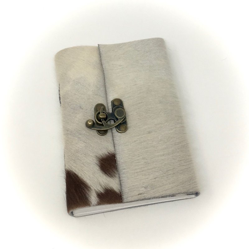 Handmade Goathide Journal with Wildflower Paper, 2 Sizes