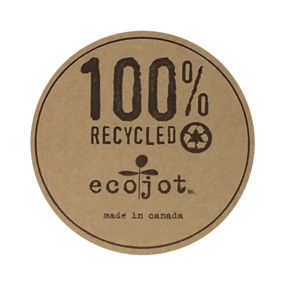 Ecojot journals are not only 100% recycled, but also 100% recyclable.