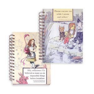 This pair of writing journals do Lewis Carroll and L. Frank Baum proud!